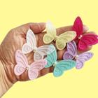 aplique borboleta 3D/ Pacote 50 pçs - NrApliques