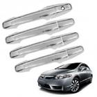 Aplique Cromado Capa Maçanetas New Civic 2007-2011 4 Portas - Shekparts