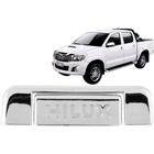 Aplique Cromado Maçaneta Tampa Traseira Hilux Sr Srv Pick Up 05/12