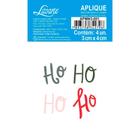 Aplique de MDF e Papel Natal - Ho Ho Ho - APMN3-001