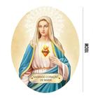 Aplique de MDF e Papel - Sagrado Coração de Maria - APM10 - 022