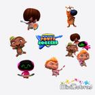 Aplique de Papel 5 cm infantil para Lembrancinhas de Festas Tag MiniBeat Power Rockers