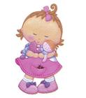 Aplique Decoupage Menina Apm8-319 Em Papel E Mdf 8cm Litoarte