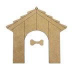 Aplique Laser Mdf - Casinha Do Cachorro - 14 Cm