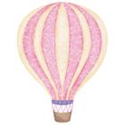 Aplique MDF e Papel Litoarte 8 cm - Modelo APM8-632 Balão Rosa