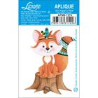 Aplique MDF e Papel Litoarte 8 cm Modelo Raposa APM8-1274 - 1 Peça