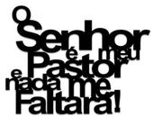 Aplique MDF salmo 23 oração fé religioso com fita dupla face
