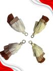 Aplique Pingente Tassel Triplo, Tassel de Luxo, "Tacel" de 7cm com 4 unidades