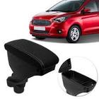 Apoio de braço Ford Ka tecido preto c/costura cinza - Scar Automotive