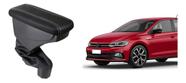 Apoio De Braço Volkswagen Polo Couro Preto Costura Branca - GPI Automotive