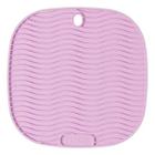 Apoio / descanso de panela silicone naxos quadrado lilas