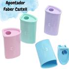 Apontador com Depósito Triangular Cor Pastel Faber Castell