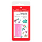 Apontador com Depósito Triangular Rosa - Faber-Castell