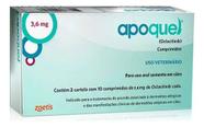 Apoquel 3,6 Mg Dermatológico Anti Coceira Cães Cão 20 Comp