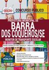 Apostila Barra Dos Coqueiros - Monitor De Transporte Escolar