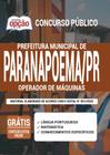 Apostila Concurso Paranapoema Pr - Operador De Máquinas