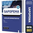 Apostila Concurso Sapopema Pr - Auxiliar Administrativo - Editora Solucao