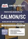 Apostila Prefeitura Calmon Sc - Auxiliar De Serviços Gerais