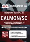 Apostila Prefeitura Calmon Sc Motorista E Operador Máquinas