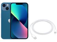 Apple iPhone 13 256GB Azul Tela 6,1” 12MP - iOS - + Cabo de USB-C para Lightning Apple 1m Original