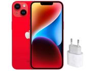 Apple Iphone 14 256GB (PRODUCT)RED 6,1” 12MP iOS - 5G + Carregador USB-C de 20W Original