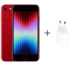 Apple iPhone SE (3 geracao) 64 GB - (PRODUCT)RED + Carregador USB-C de 20W para iPad Pro e iPhone Branco - Apple