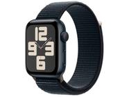 Apple Watch SE GPS Caixa Meia-noite de Alumínio 44mm Pulseira Loop Esportiva Meia-noite (Neutro em Carbono)