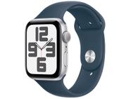 Apple Watch SE GPS Caixa Prateada de Alumínio 44mm Pulseira Esportiva Azul-tempestade M/G