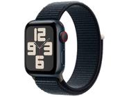 Apple Watch SE GPS + Cellular Caixa Meia-noite de Alumínio 40mm Pulseira Loop Esportiva Meia-noite (Neutro em Carbono)