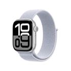 Apple Watch Series 10 GPS Caixa prateada de alumínio 42 mm Pulseira loop esportiva nuvem azul