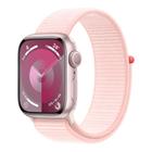 Apple Watch Series 9 41mm GPS Caixa Rosa de Alumínio, Pulseira Loop Esportiva Rosa-Claro, Neutro em Carbono - MR953BZ/A