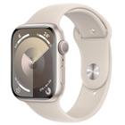 Apple Watch Series 9 (GPS 41 mm) Caixa Estelar de Alumínio com Pulseira Esportiva Estelar - PM