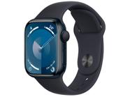 Apple Watch Series 9 GPS Caixa Meia-noite de Alumínio 41mm Pulseira Esportiva Meia-noite P/M