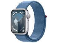 Apple Watch Series 4 GPS 44mm Caixa Prata De Aluminio Com Pulseira Loop  Esportiva Branca MU6C2BZ/A