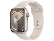 Apple Watch Series 9 GPS + Cellular Caixa Estelar de Alumínio 45mm Pulseira Esportiva Estelar M/G