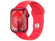 Apple Watch Series 9 GPS + Cellular Caixa (PRODUCT)RED de Alumínio 41mm Pulseira Esportiva (PRODUCT)RED P/M