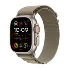 Apple Watch Ultra 2 49mm GPS + Cellular, Caixa de Titânio, Pulseira Loop Alpina Oliva, Tamanho M - MREY3BZ/A