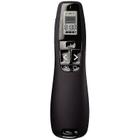 Apresentador Sem Fio 2.4GHz R800 - Controle Remoto PPT com Display LCD e Laser Verde