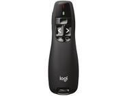 Apresentador sem Fio Logitech R400 com Laser USB - Alcance de 10m