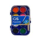 Aquarela Cis com 8 cores + pincel