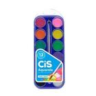 Aquarela Escolar Cis Estojo 12 Cores - Cis