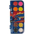 Aquarela Escolar SPIDER-MAN 12 Cores com Pincel