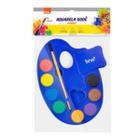 Aquarela godê Com 8 Cores + Pincel pintura infantil - BRW