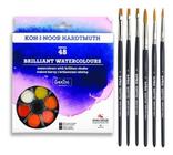 Aquarela Pastilha Koh-i-noor 48 Cores + Pincel - koh i noor