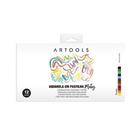 Aquarela Pastilha Matiz - Estojo com 12 Cores - Artools