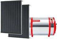 Aquecedor Solar Komeco 400 L Inox 304 baixa pressão desnível + 2 Coletores de 2m² MX