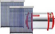 Aquecedor Solar Komeco 600 L Inox 316 baixa pressão nível + 2 Coletor a vácuo 20 tubos