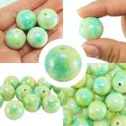 Aqui até 15 peças de miçangas 20mm p/ colar pulseira bijuteria brinco e artesanato