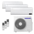 Ar-Condicionado Multi Split Inverter 24000 BTUs Samsung Quente e Frio (2 Evap. HW 9000 + 1 Evap. HW 12000) 220V