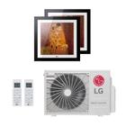 Ar-Condicionado Multi Split Inverter LG 18.000 (2x Evaporadora Artcool Gallery 9.000) Quente/Frio 220V